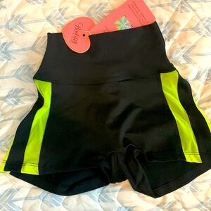 Bombshell neon mesh shorts